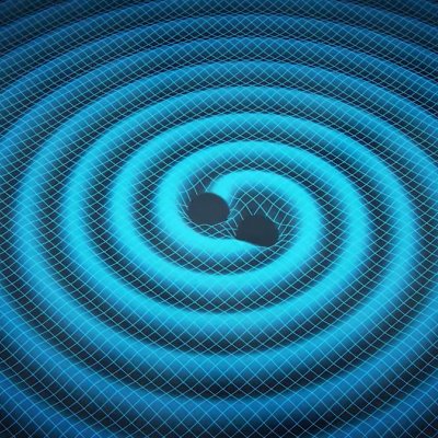 When two black holes experience their final death spiral before merging, they emit ripples in the fabric of spacetime itself. Swinburne Astronomy Productions.